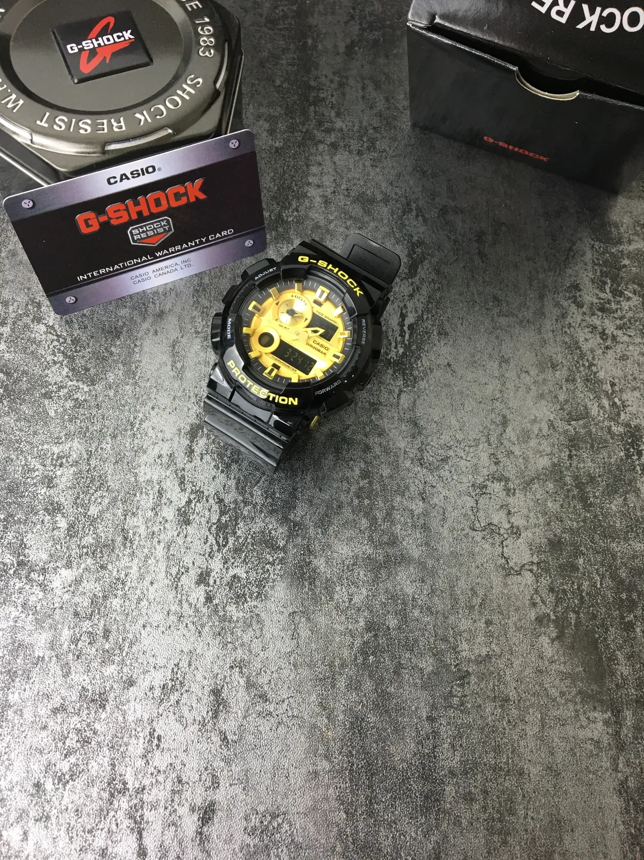 Casio G-Shock GA-100 Preto e Amarelo Relógio Analógico-Digital Esportivo 2