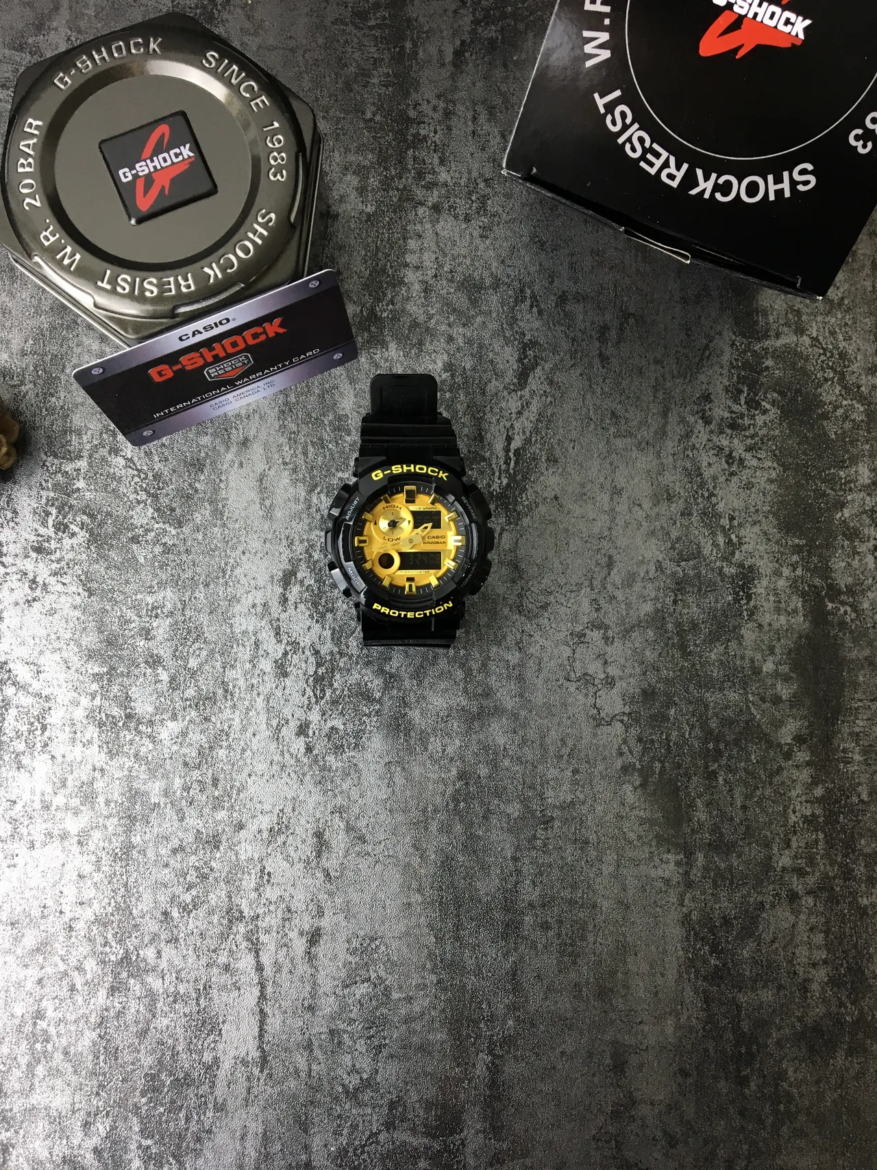 Casio G-Shock GA-100 Preto e Amarelo Relógio Analógico-Digital Esportivo 3