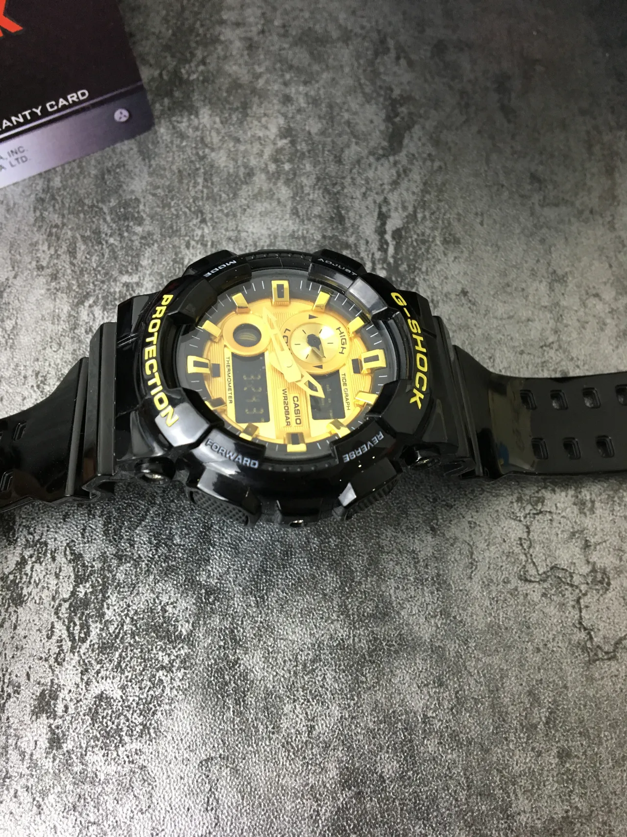 Casio G-Shock GA-100 Preto e Amarelo Relógio Analógico-Digital Esportivo 5