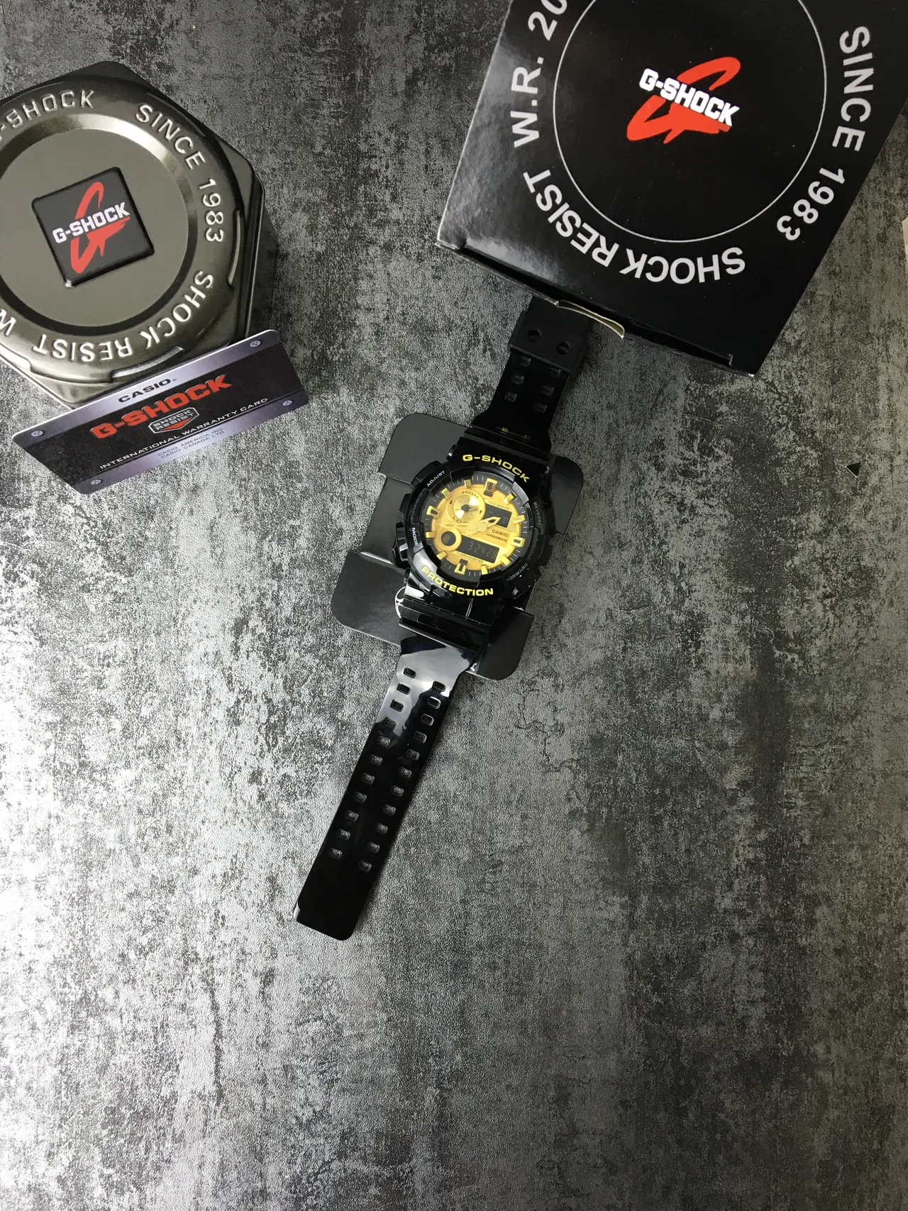 Casio G-Shock GA-100 Preto e Amarelo Relógio Analógico-Digital Esportivo 6