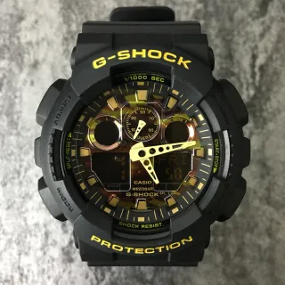 Casio G-Shock GA-100 Negro y Amarillo Reloj Deportivo