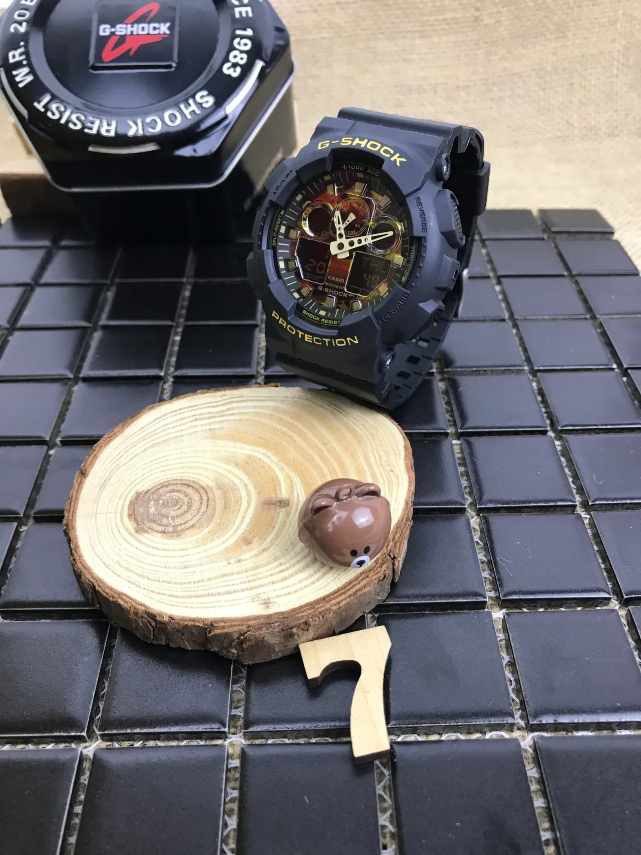 Casio G-Shock GA-100 Noir et Jaune Montre Sport 12