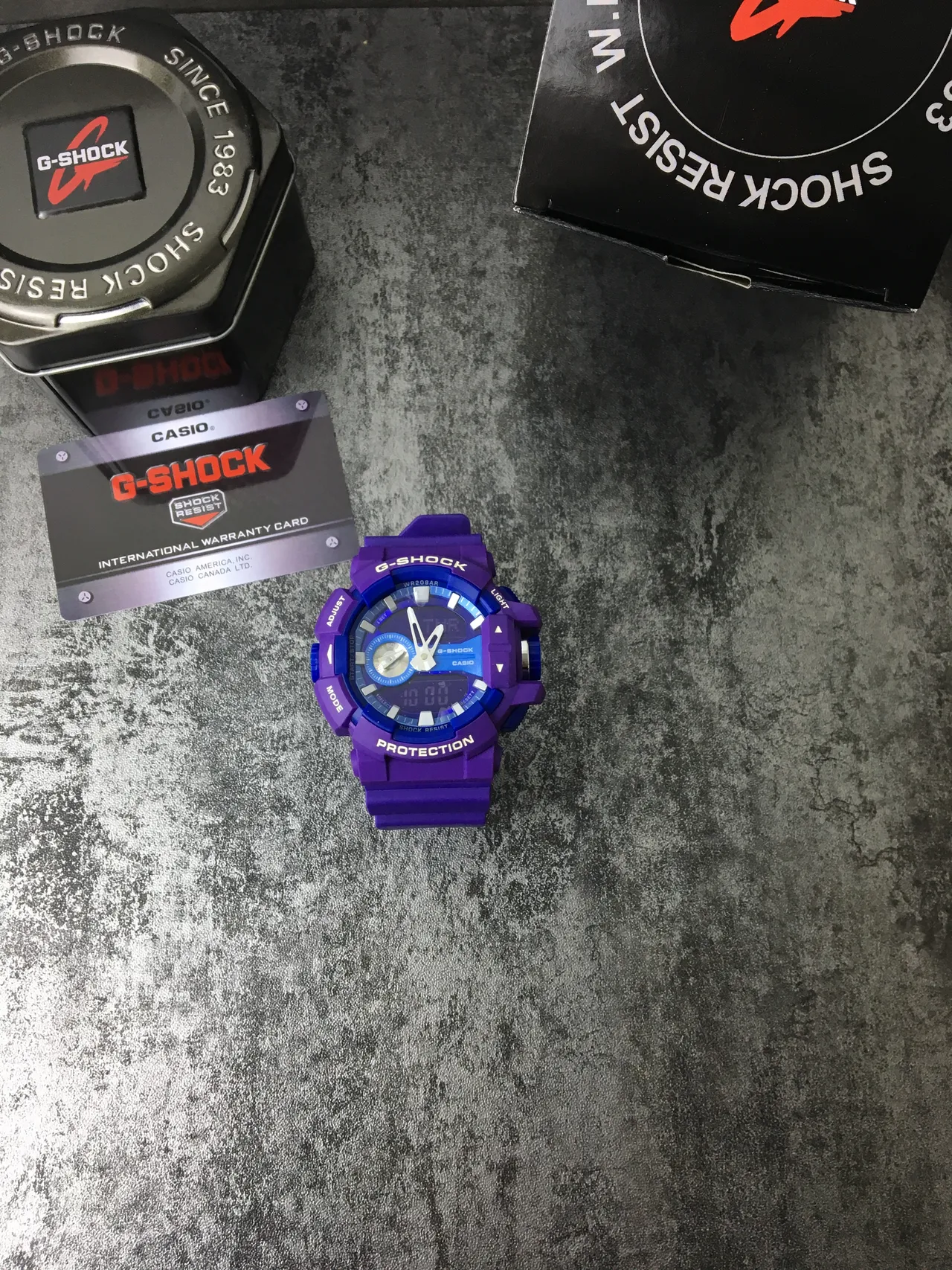 Casio G-Shock GA-100 Purple Rugged Sports Watch 4