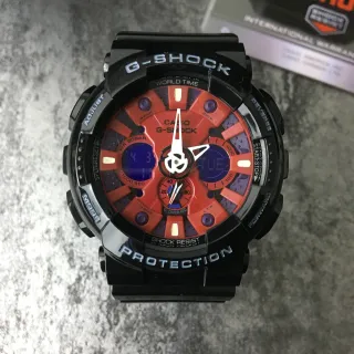 Casio G-Shock GA-100 Reloj Deportivo Rojo Naranja Negro