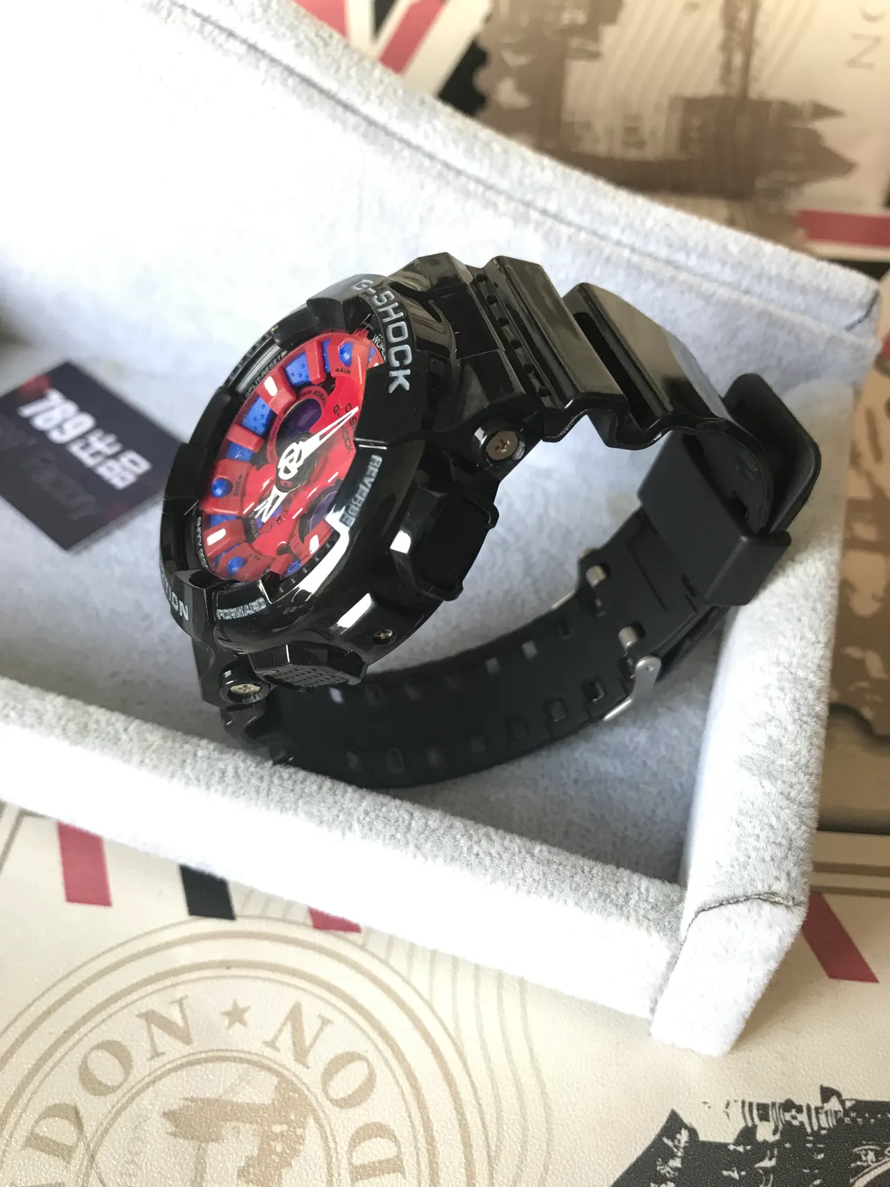 Casio G-Shock GA-100 Red Orange Black Sports Watch 9