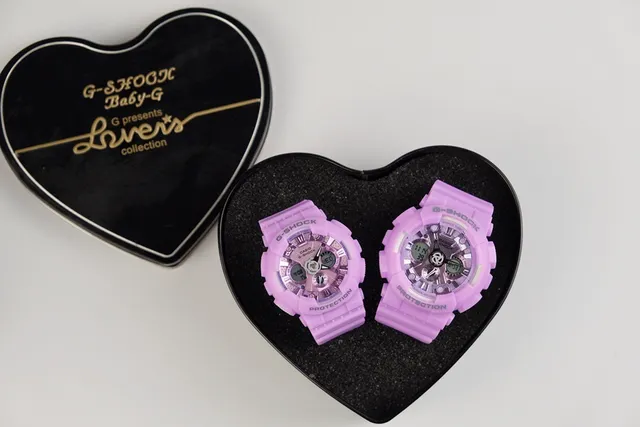 Casio G-Shock GA-110 ساعة رياضية تناظرية-رقمية بلون لافندر من الريزين 2