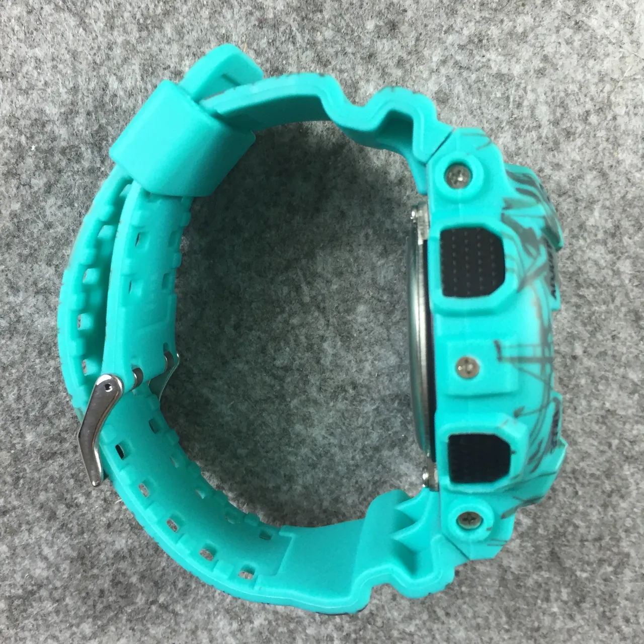 Casio G-Shock GA-110 Turquoise Camo Sports Watch 10