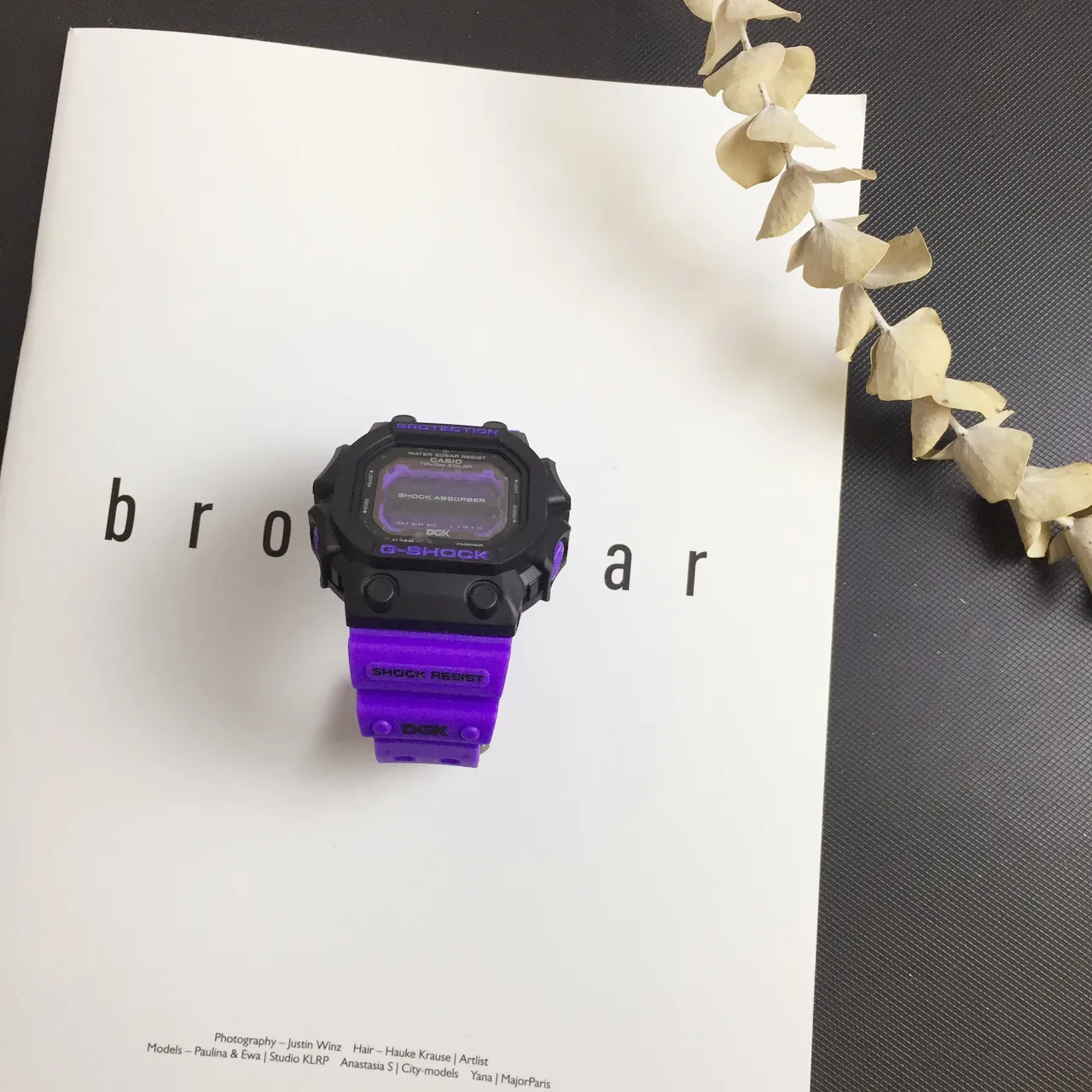 Casio G-Shock GA-2100 x DGK Bracelet violet montre sportive 2