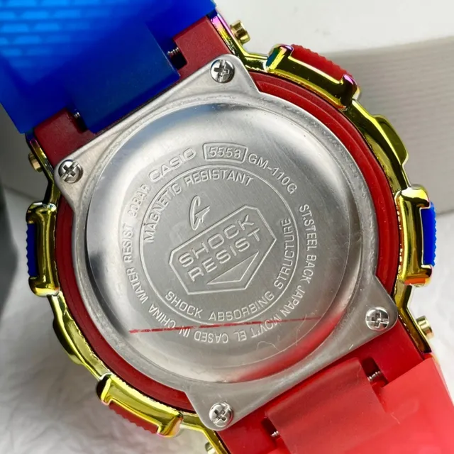 Casio Multicolor Hexagonal Case Iridescent Rainbow Coating Watch 6