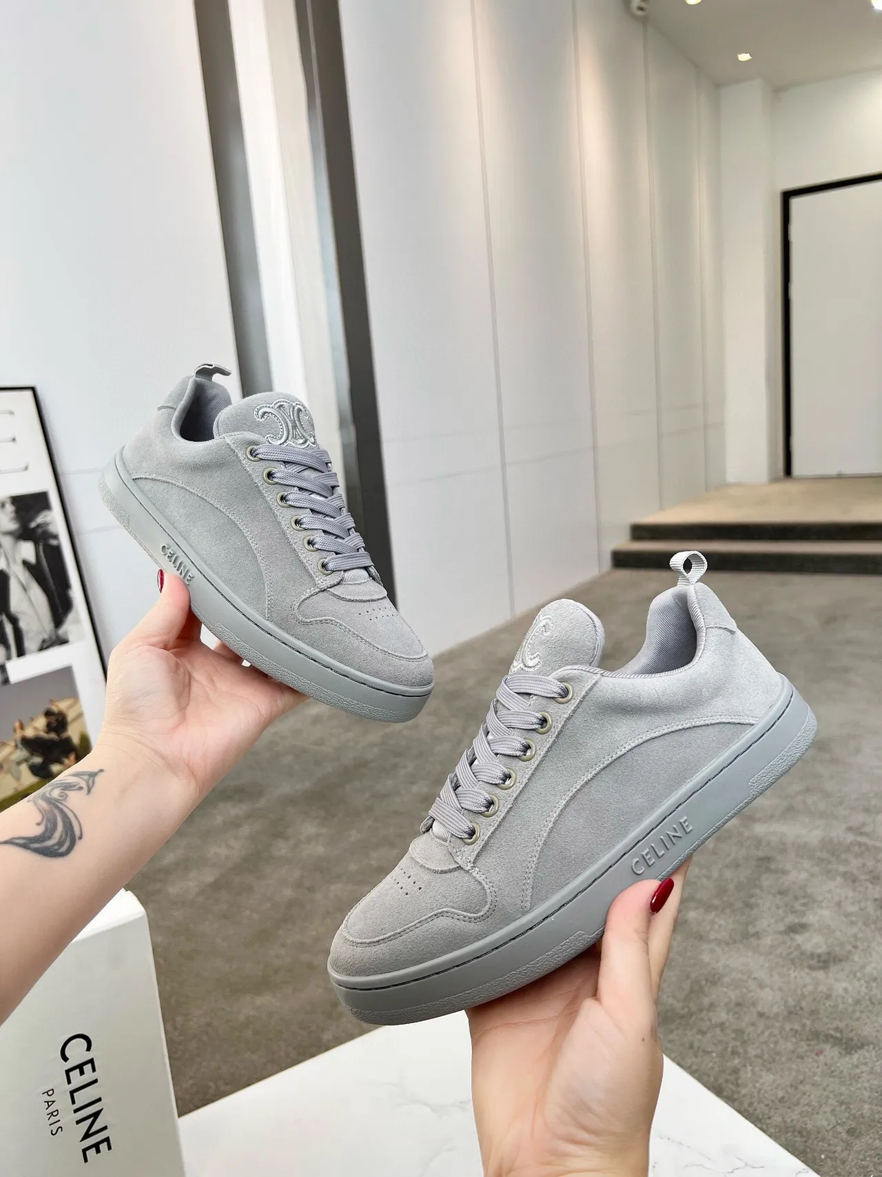 Celine CT-01 Sneakers Lifestyle en Daim Gris 4