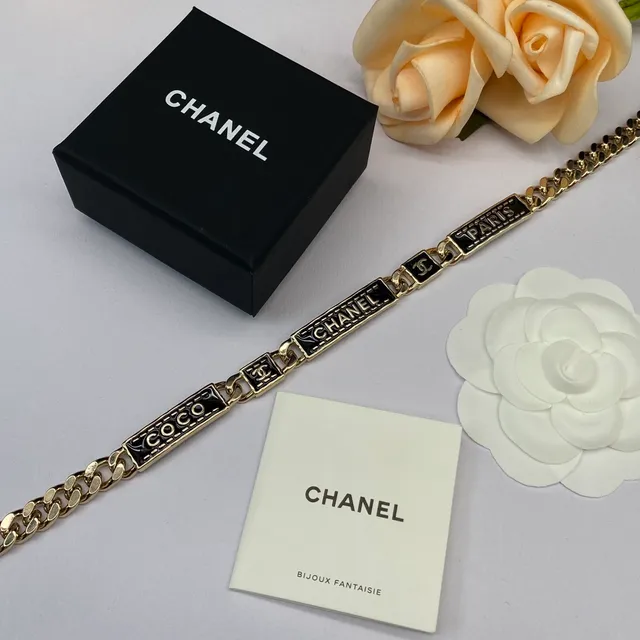 Chanel Bijoux Fantaisie Coco Chanel Paris Colar Placa Esmaltada 6