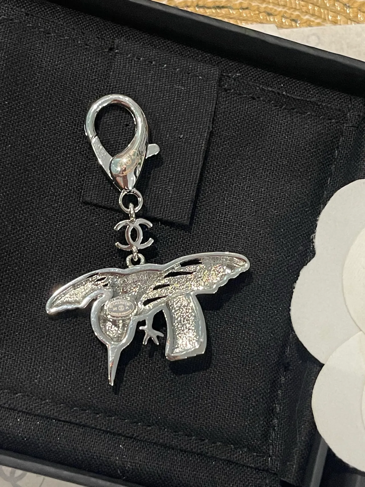 Chanel Hummingbird Enamel and Crystal Brooch 3