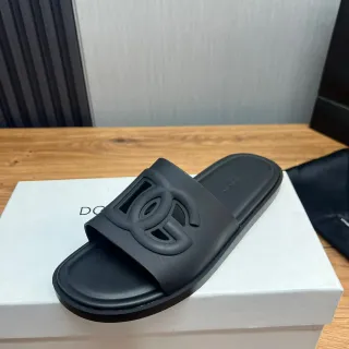 Chanel Slide Black Rubber Molded CC Logo Slipper