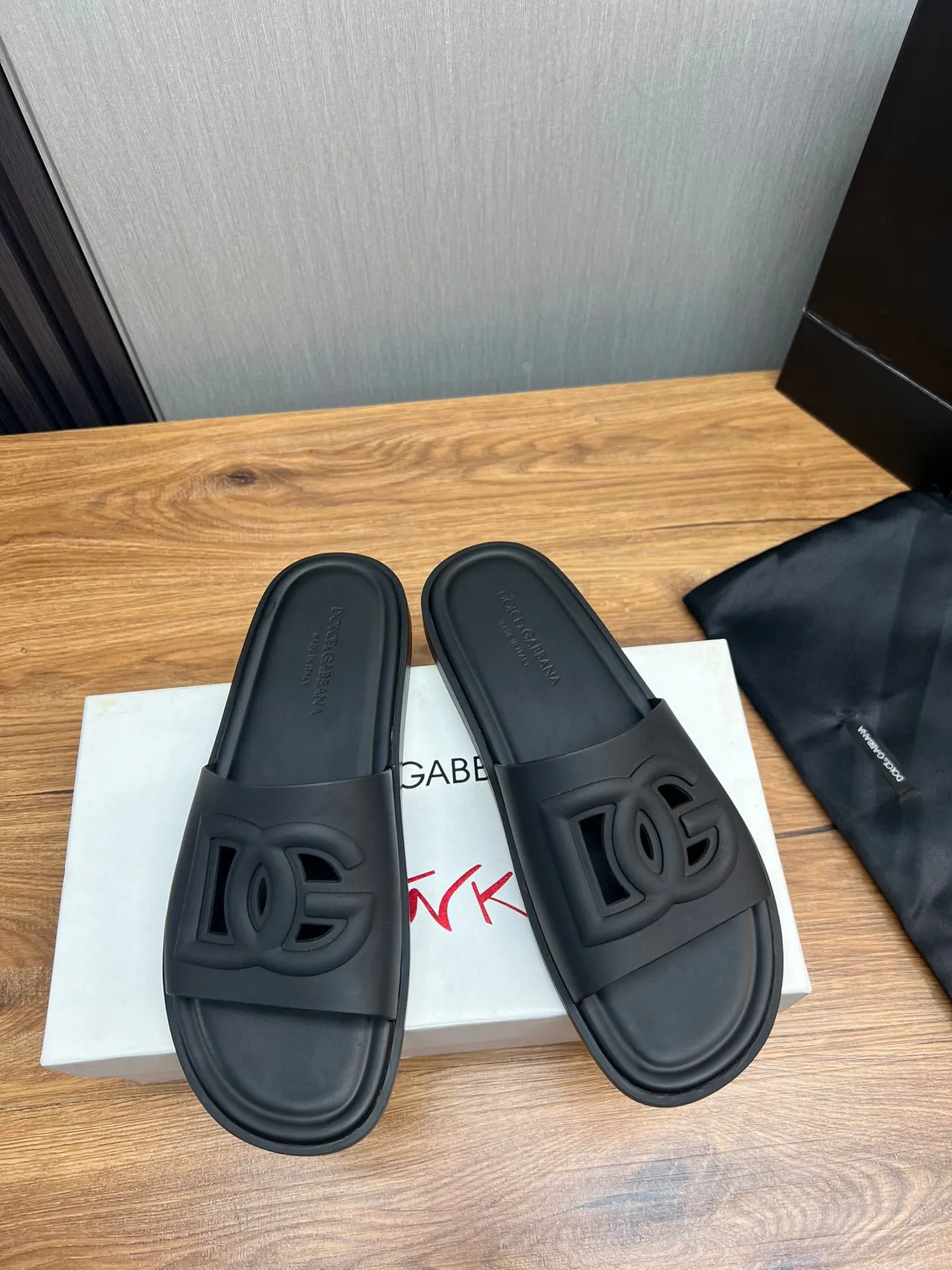 Chanel Slide Black Rubber Molded CC Logo Slipper 2
