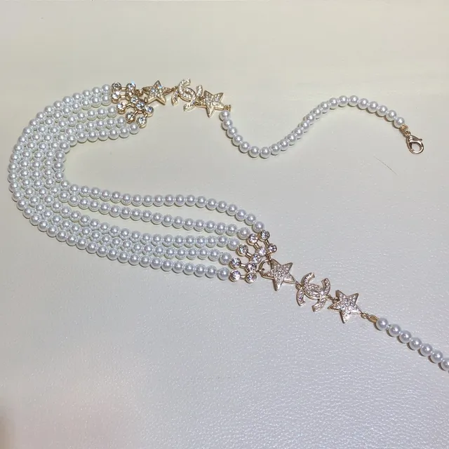Chanel Star CC Pearl Multi-Strand Necklace 2