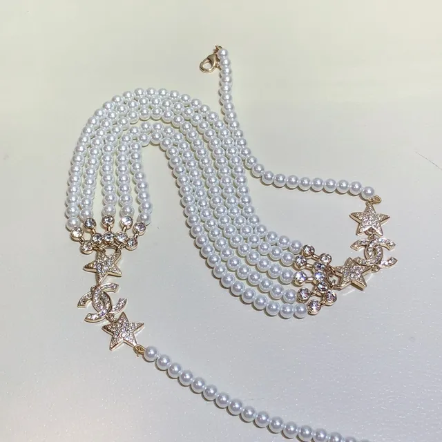 Chanel Star CC Pearl Multi-Strand Necklace 3