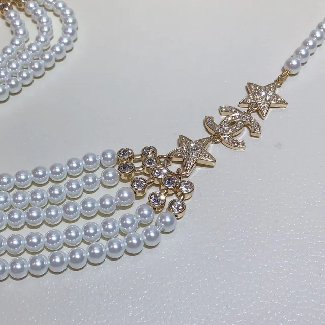 Chanel Star CC Pearl Multi-Strand Necklace 5