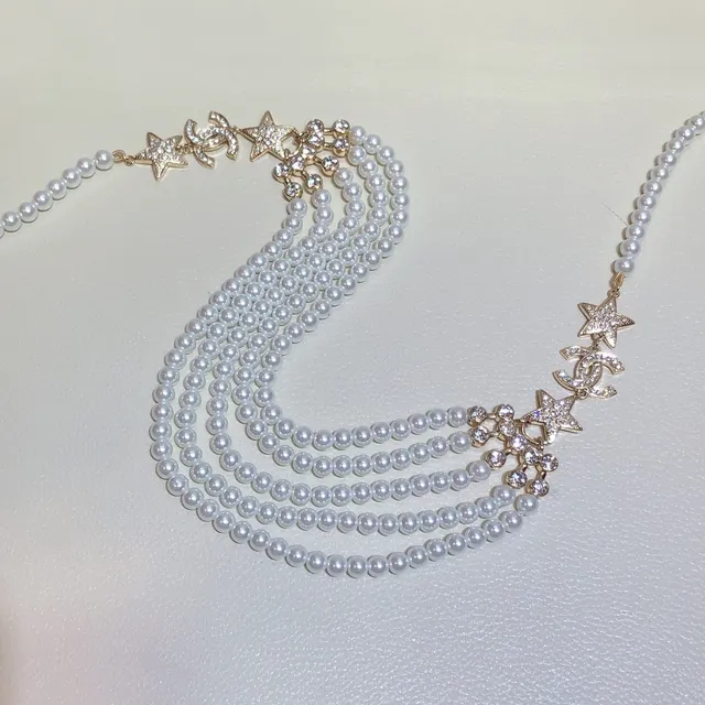 Chanel Star CC Pearl Multi-Strand Necklace 6