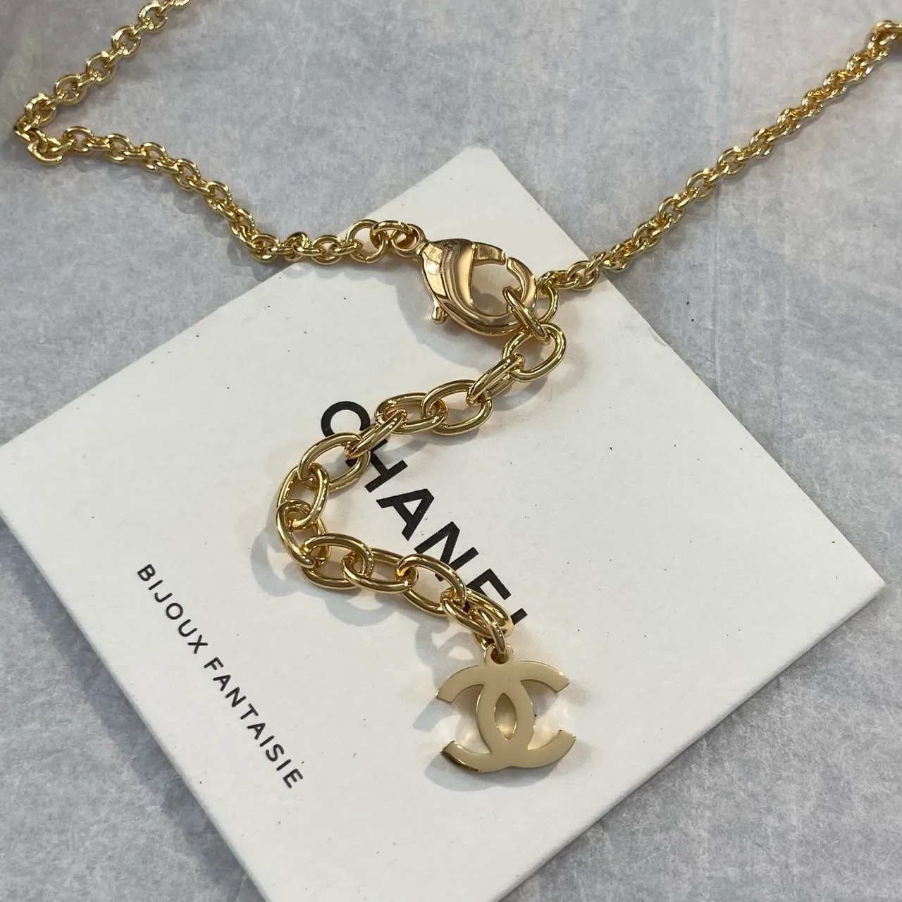 Chanel Star Motif Gold-Tone Black Enamel Necklace 2