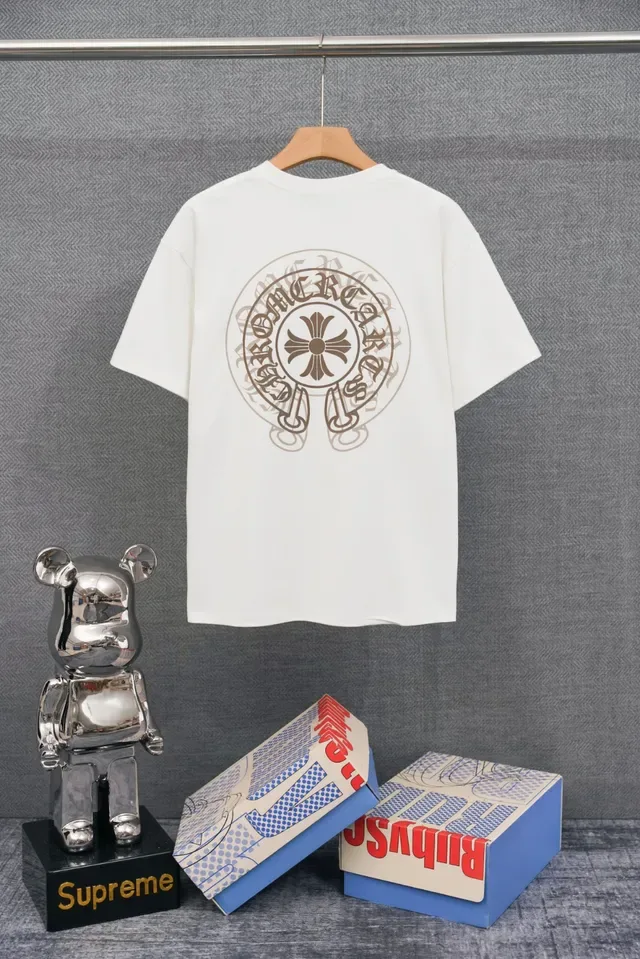 Chrome Hearts Embroidered Cross Logo Off-White T-Shirt 2