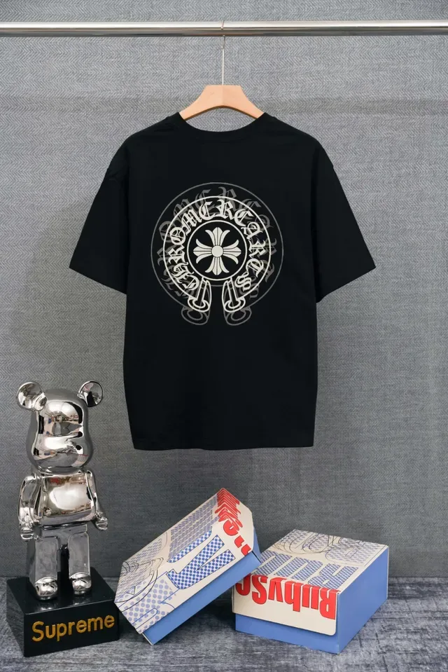 Chrome Hearts Embroidered Cross Logo Off-White T-Shirt 3