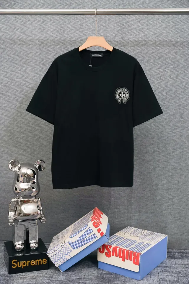 Chrome Hearts Embroidered Cross Logo Off-White T-Shirt 4