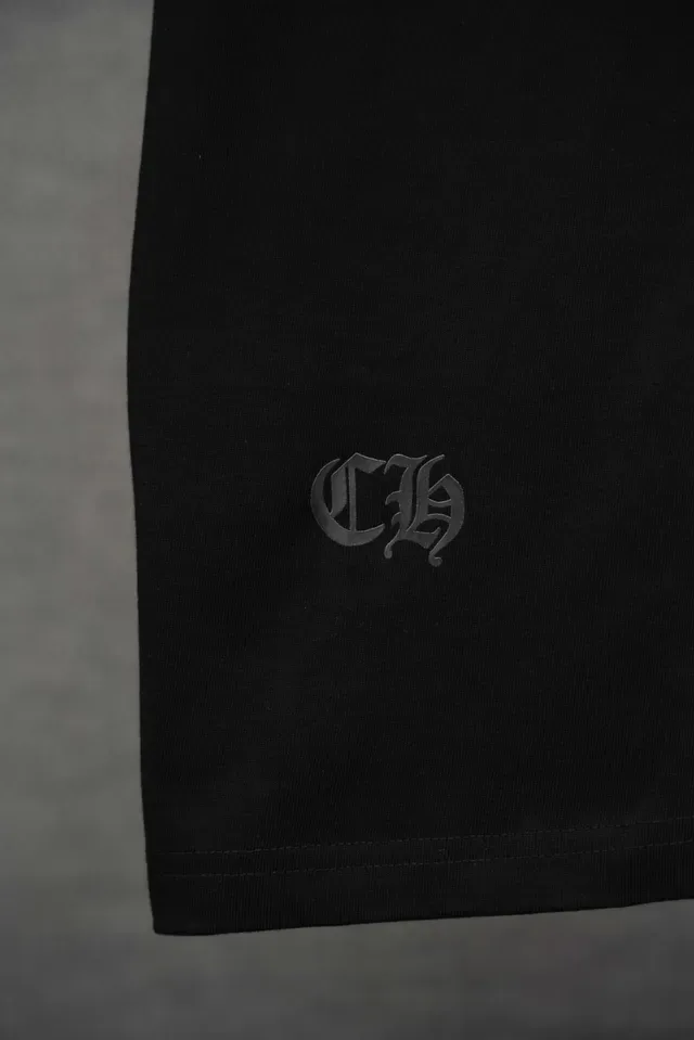 Chrome Hearts Fleur-de-Lis Embroidered Black T-Shirt 7
