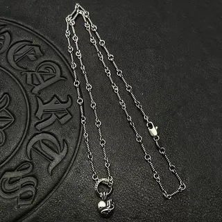 Chrome Hearts Collier avec pendentif croix en forme de cœur 6
