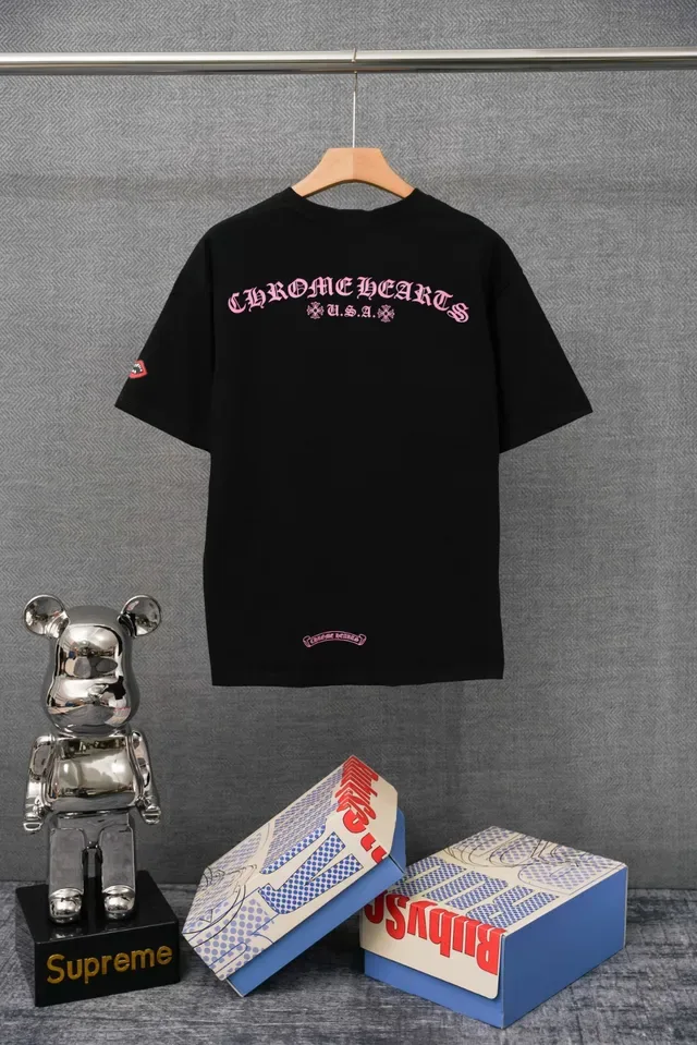 Chrome Hearts Pocket Tee White Red Crewneck T-Shirt 2