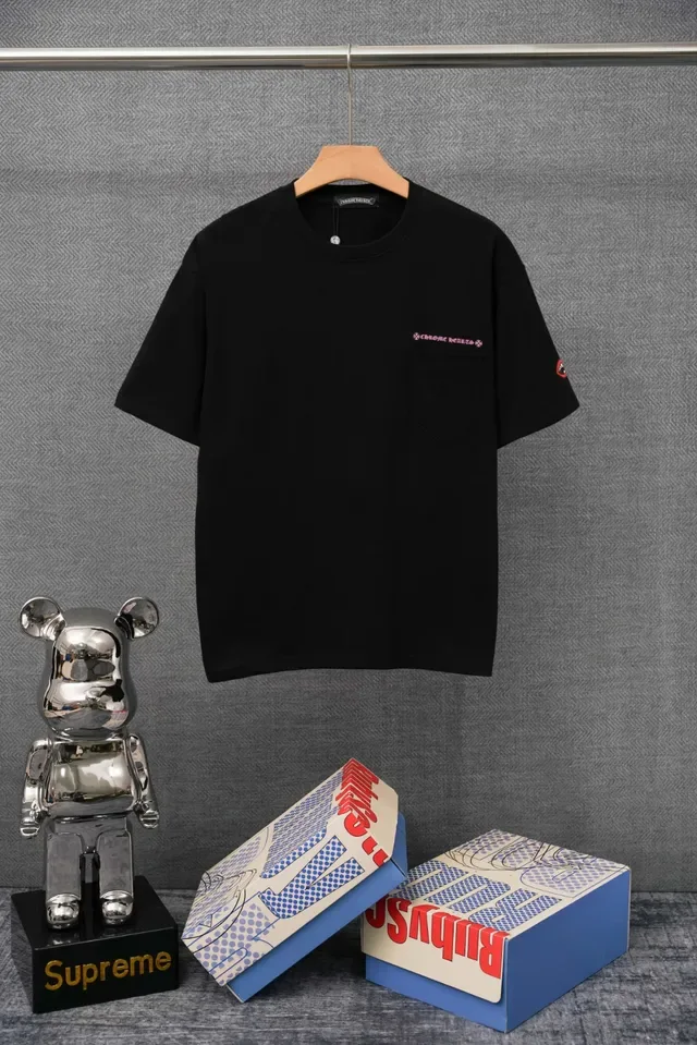Chrome Hearts Pocket Tee White Red Crewneck T-Shirt 3