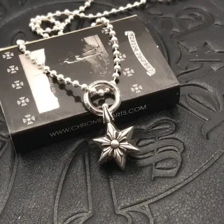 Chrome Hearts Star Pendant Ball-Chain Necklace