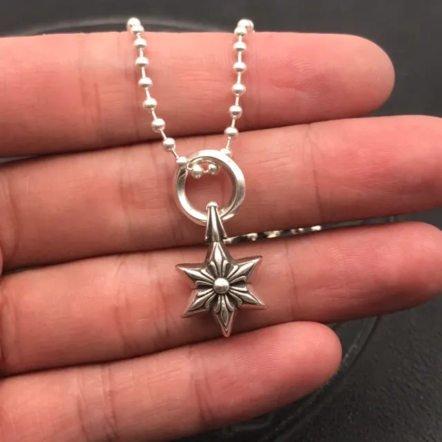 Chrome Hearts Star Pendant Ball-Chain Necklace 5