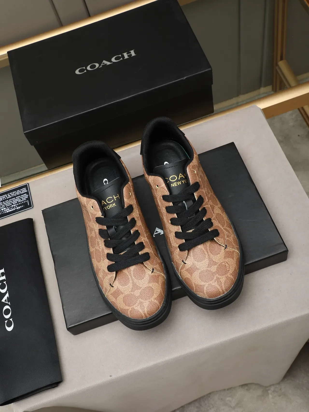 Coach Monogram Canvas Low-Top Lifestyle Sneakers 2