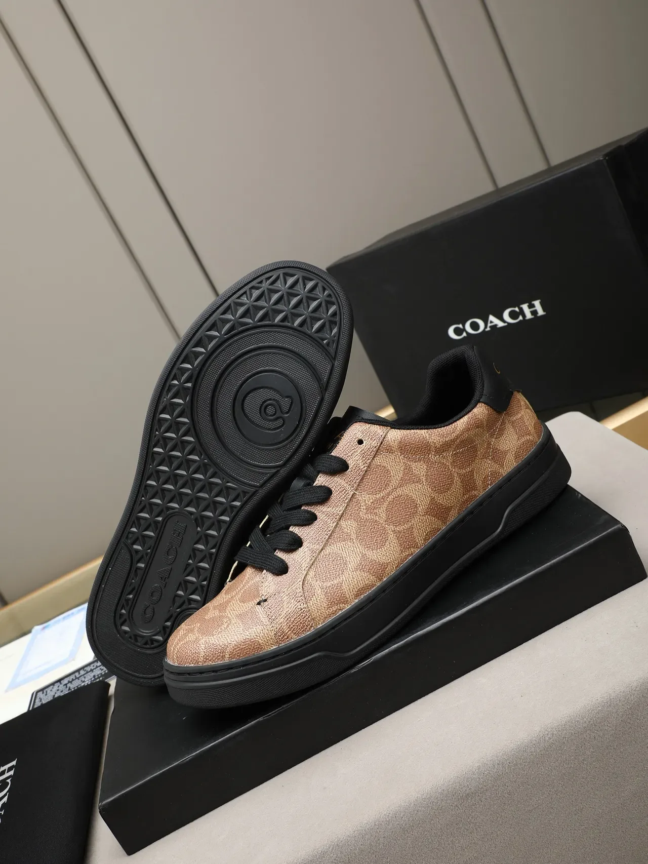 Coach Monogram Canvas Low-Top Lifestyle Sneakers 4