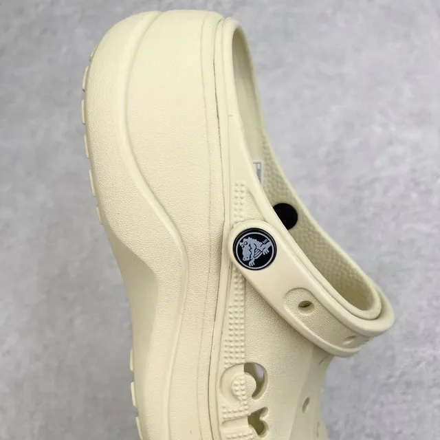 Crocs Echo Clog Beige Plataforma Espuma Zueco 5