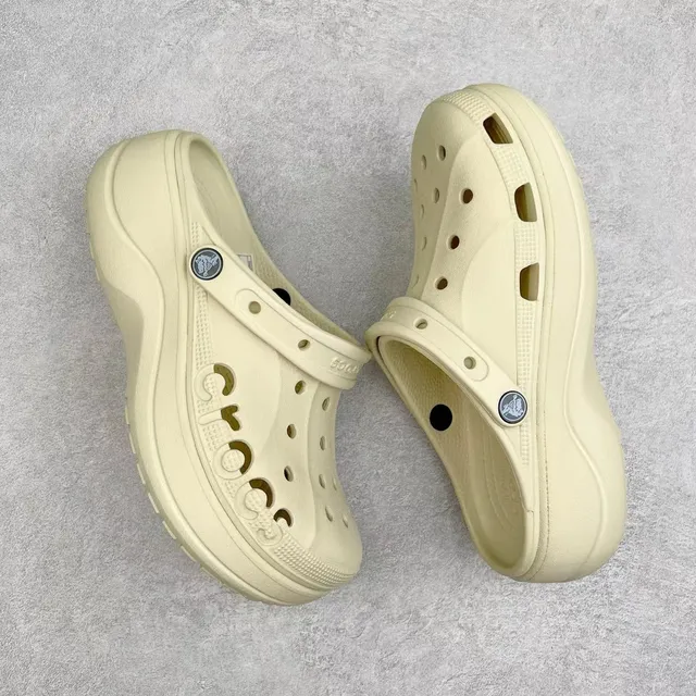 Crocs Echo Clog Beige Plataforma Espuma Zueco 8