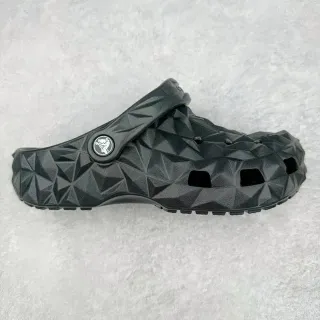 Crocs Echo Clog Black Geometric Faceted Clog
