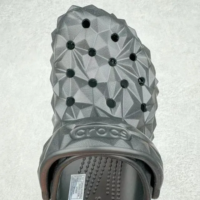 Crocs Echo Clog Black Geometric Faceted Clog 7