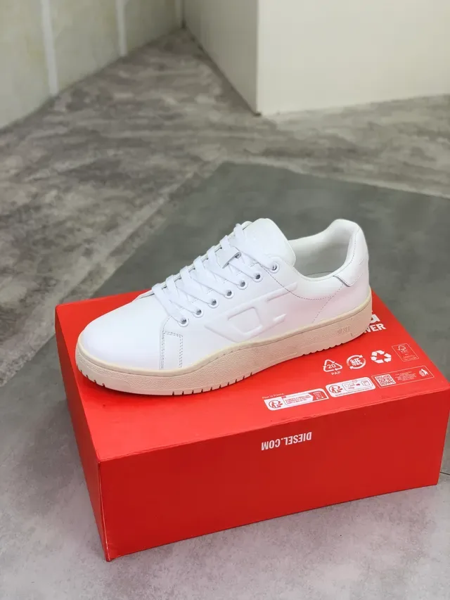 Diesel White Low-Top Lifestyle Sneaker 4