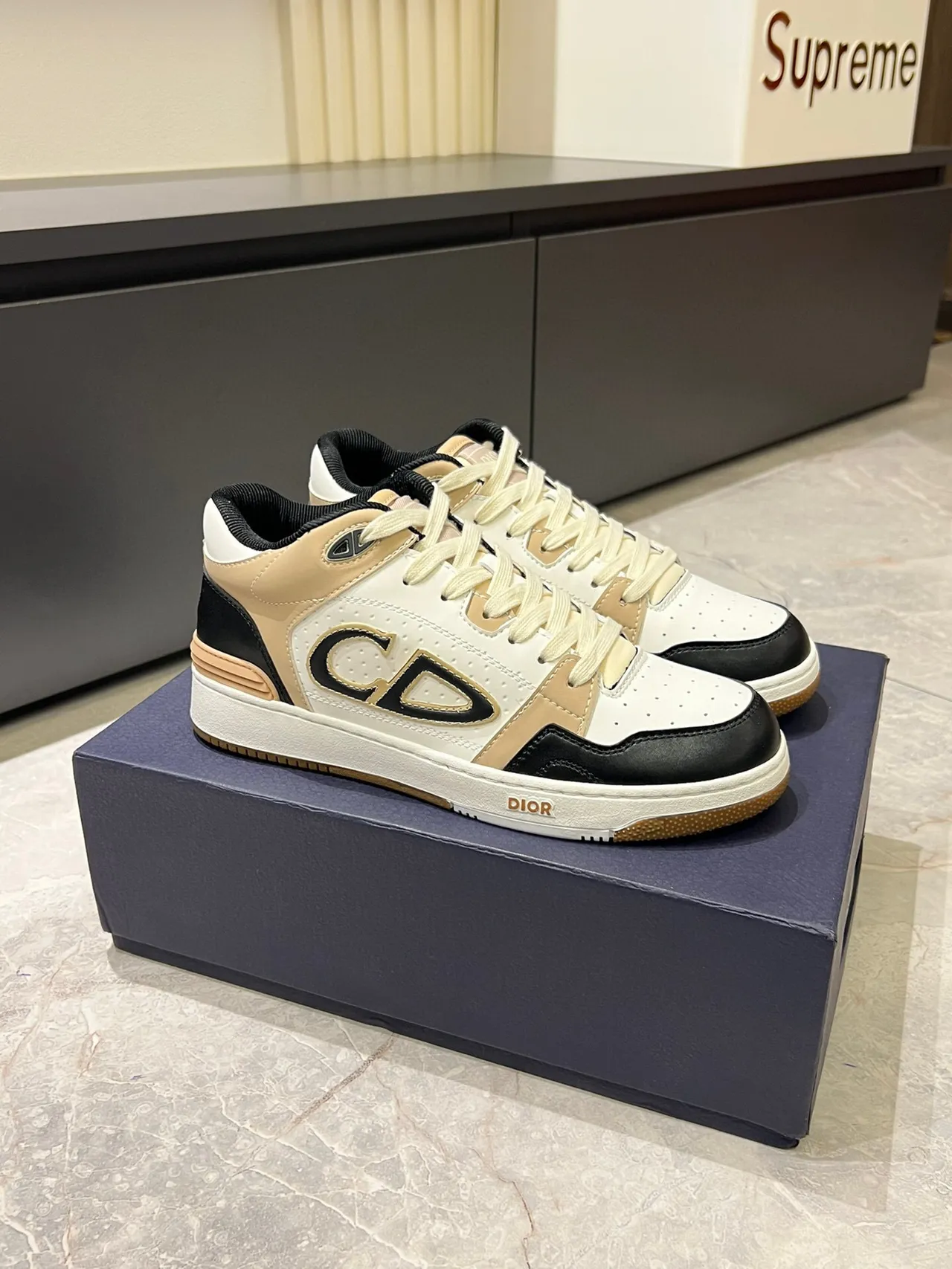 Dior B23 Monogram Color-Block Lifestyle Sneakers 3