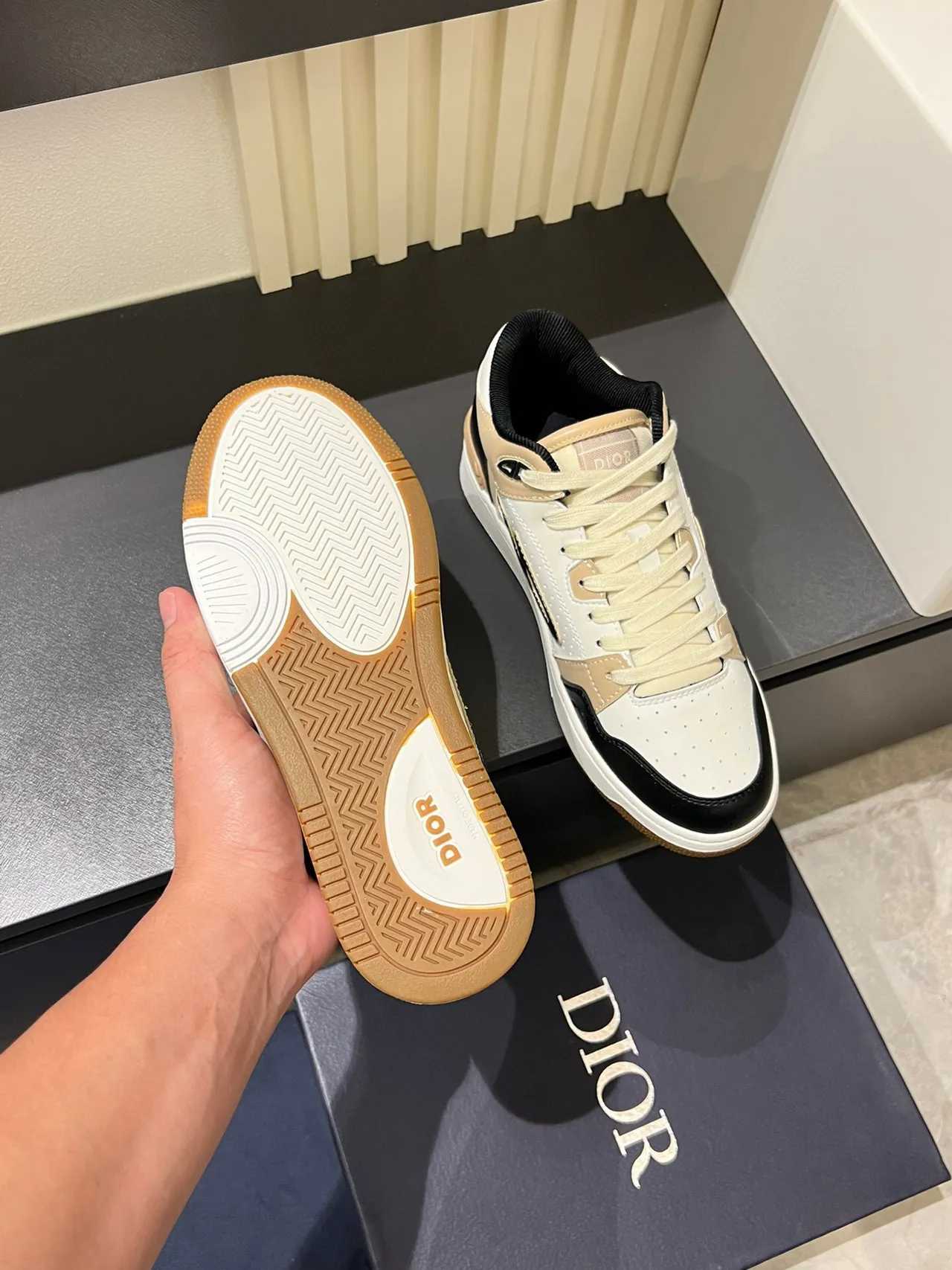 Dior B23 Monogram Color-Block Lifestyle Sneakers 7