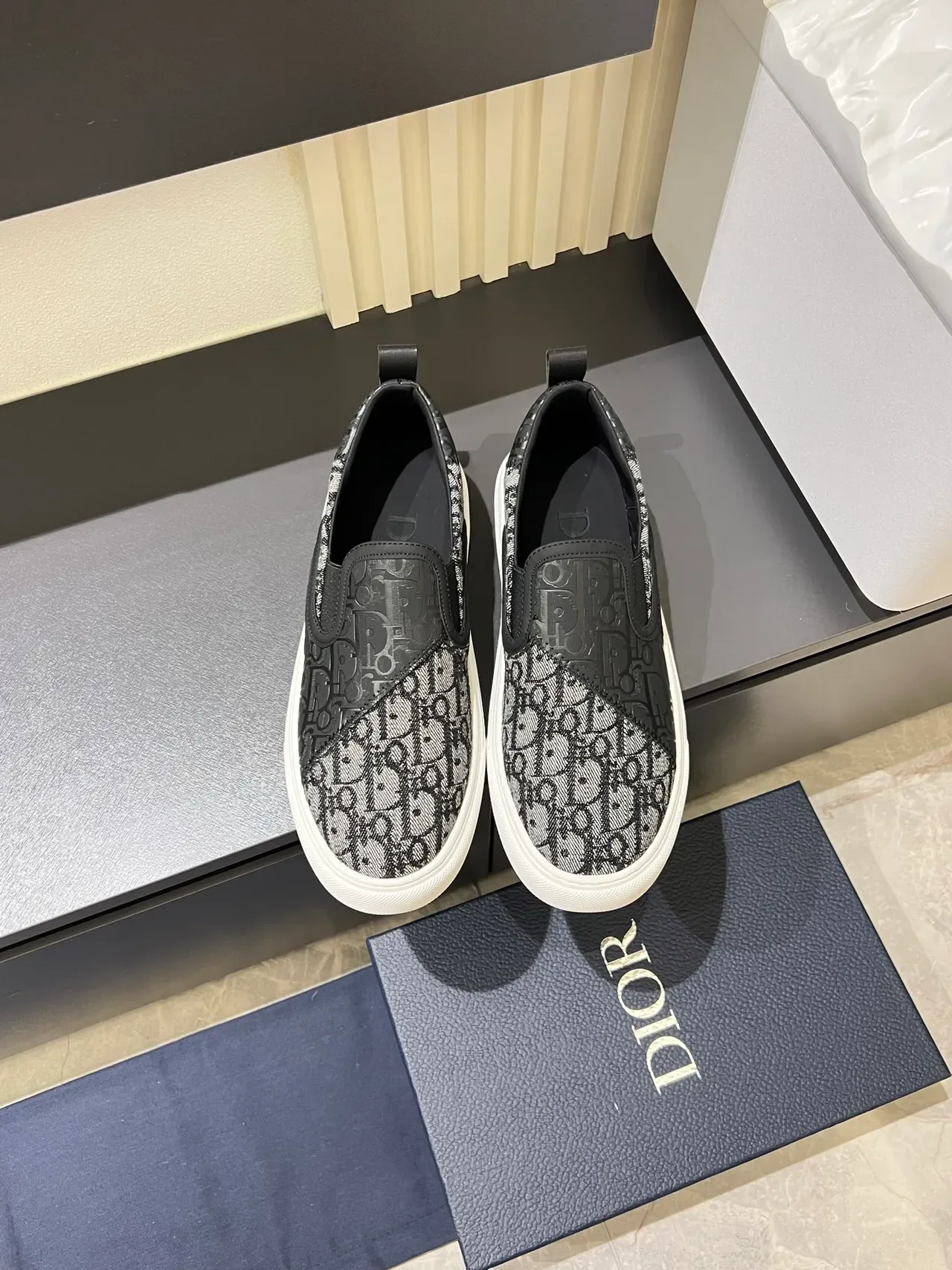Dior B23 Monogram Slip-On Lifestyle Sneakers 5