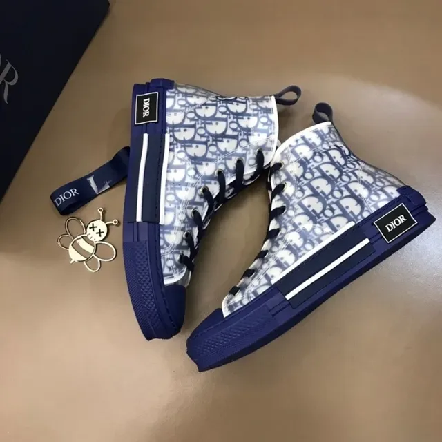 Dior B23 Oblique Monogram Navy Lifestyle Sneakers 2