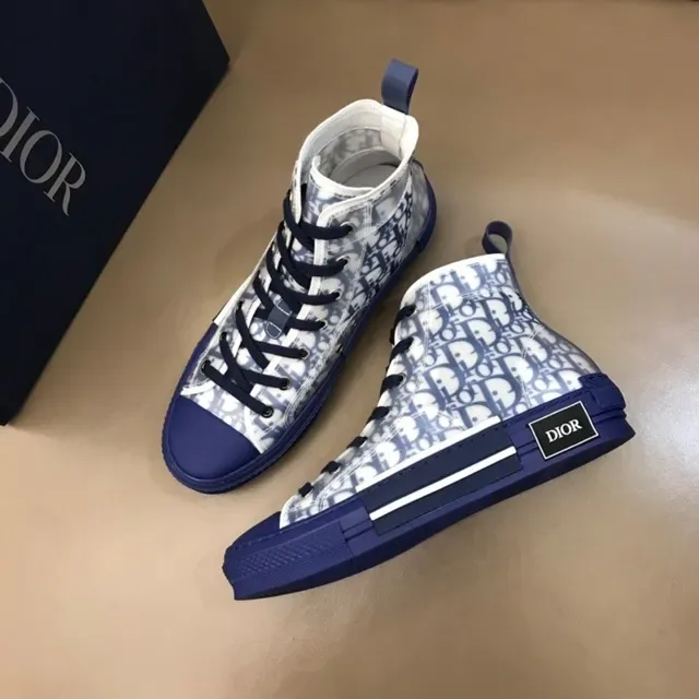Dior B23 Oblique Monogram Navy Lifestyle Sneakers 3