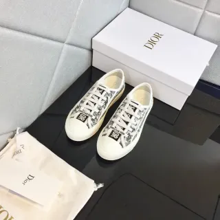 Dior B23 Oblique Print White Lifestyle Sneakers