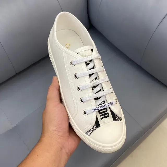 Dior B23 Off-White Canvas Lifestyle Sneakers 7