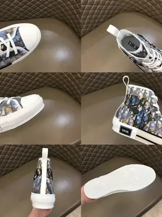 Dior B23 Transparent Oblique Print High-Top Lifestyle Sneakers 7