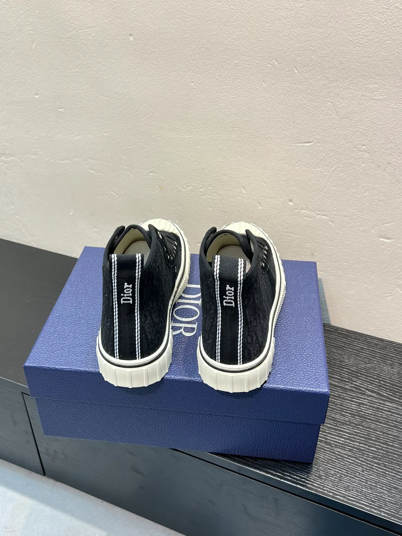 Dior B27 Monogrammed Canvas High-Top Lifestyle Sneakers 6