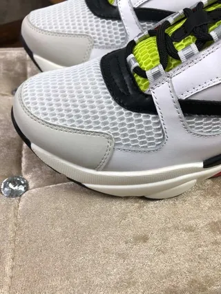 Dior B27 White Yellow Sole Mesh Upper Chunky Sneakers 8