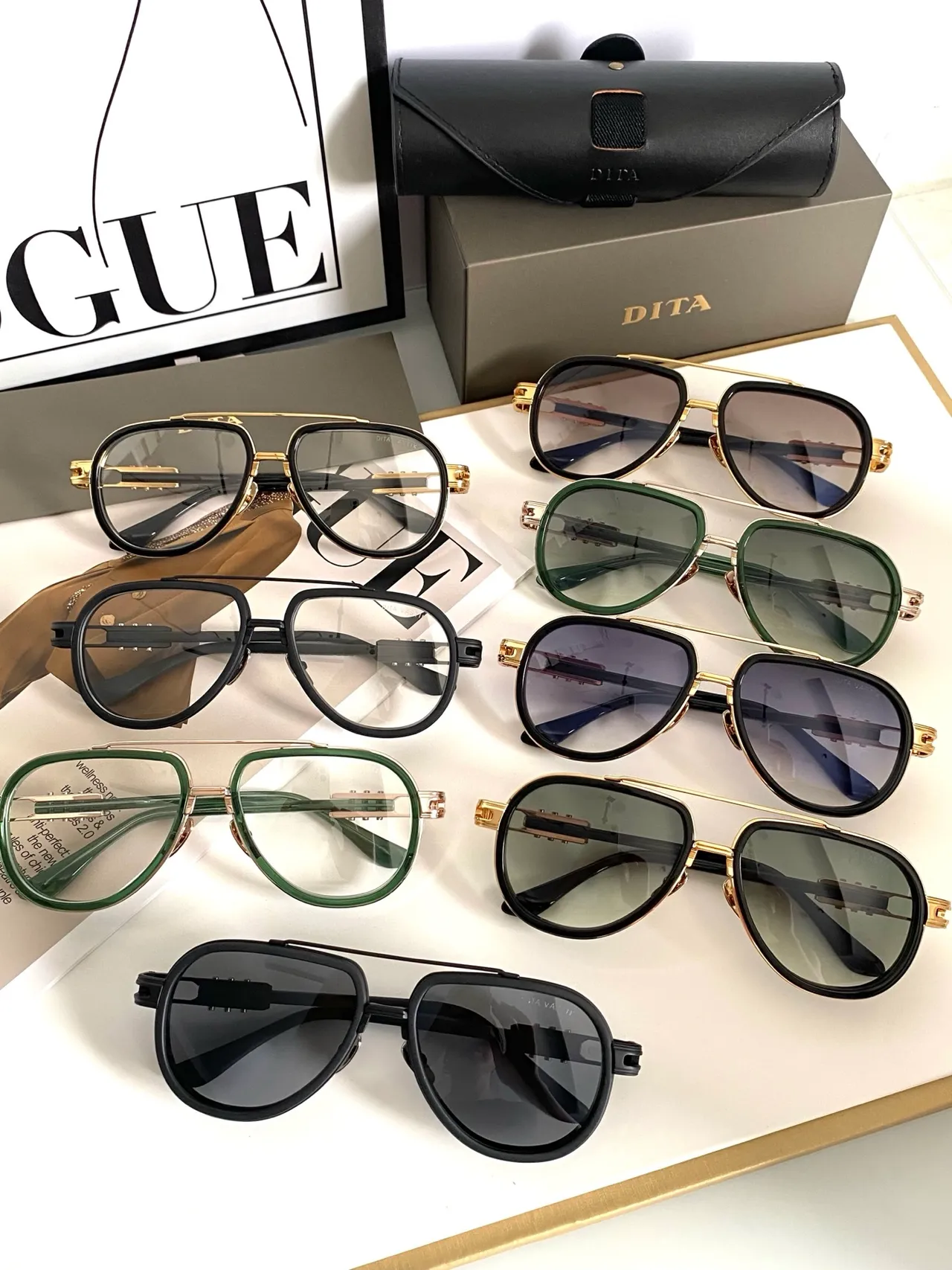 Dior Black Aviator Silhouette Double Bridge Construction Sunglasses 5